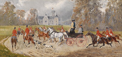 Rückkehr ins Schloss, 1902, Alexander Bensa