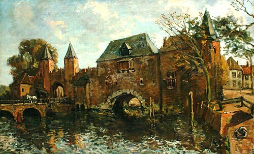 Koppelpoort vanaf de Eemzijde, 1920, Edzard Koning
