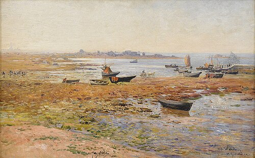 Fishing Boats at Saint Guénolé, 1899, Alfred Wahlberg