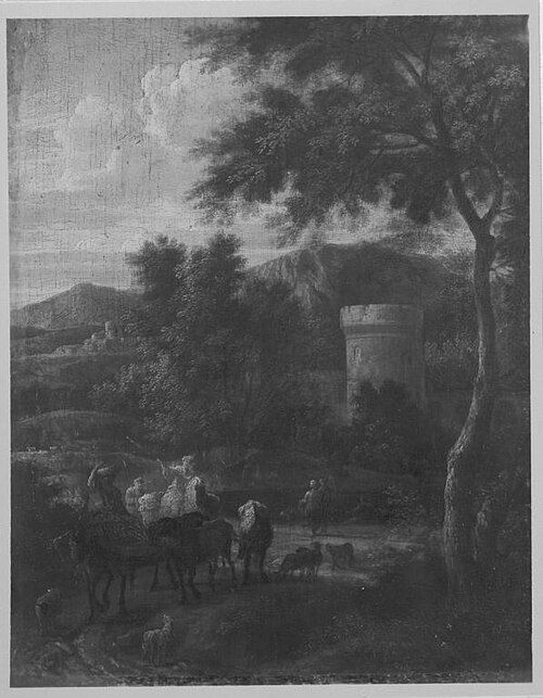 Bergige Landschaft, 1677, Adriaen Frans Boudewyns