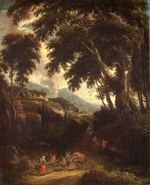 Italian Landscape, 1669, Adriaen Frans Boudewyns