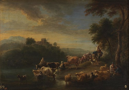 Landscape with the Cattle, 1651, Adriaen Frans Boudewyns