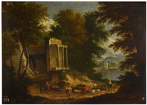 Paisaje con ruinas, 1651, Adriaen Frans Boudewyns
