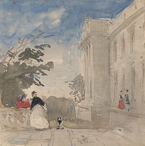 Figures on a Terrace, , Alfred Elmore