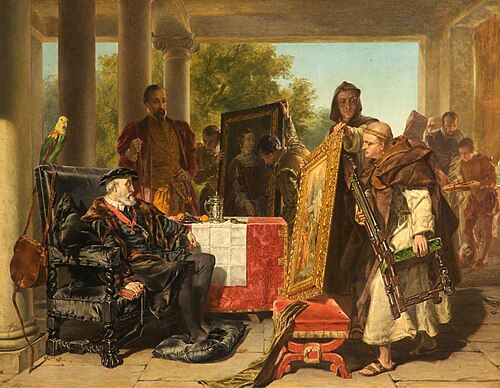 The Emperor Charles V at Yuste, 1856, Alfred Elmore