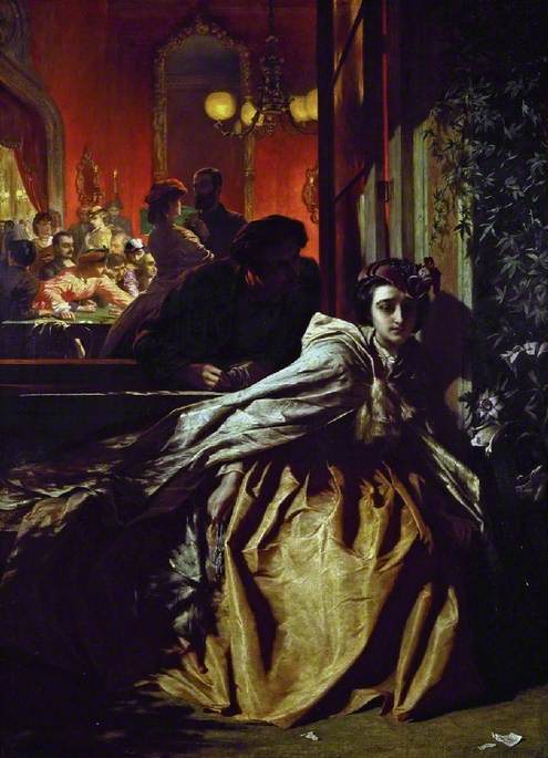 On the Brink (1865), 1865, Alfred Elmore