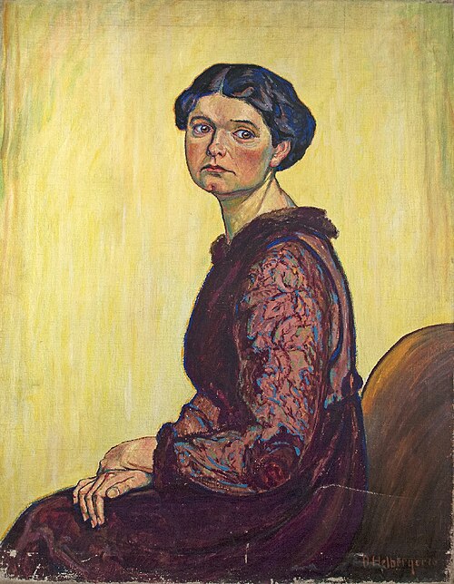 Portrait meiner Frau, 1916, Alfred Helberger