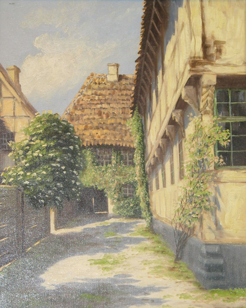 Clausens Gaard Ribe, Denmark., 1906, Alfred Jensen