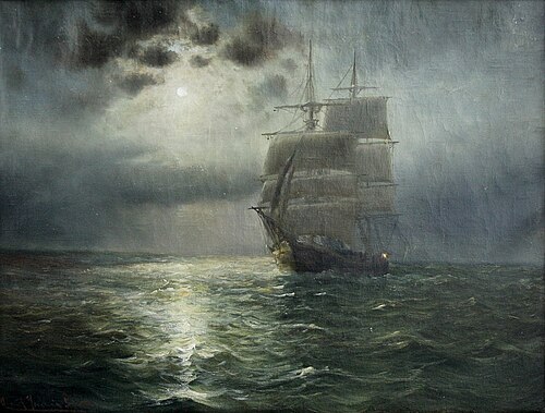Mondnacht im Kattegat, 1915, Alfred Jensen