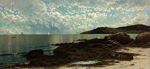 Low tide, 1850, Alfred Thompson Bricher