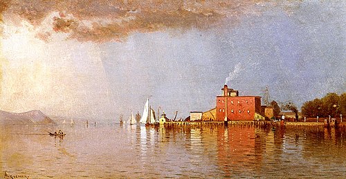 Along the Hudson, 1850, Alfred Thompson Bricher