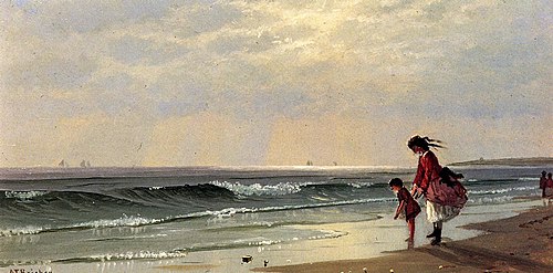 At the Shore, 1871, Alfred Thompson Bricher