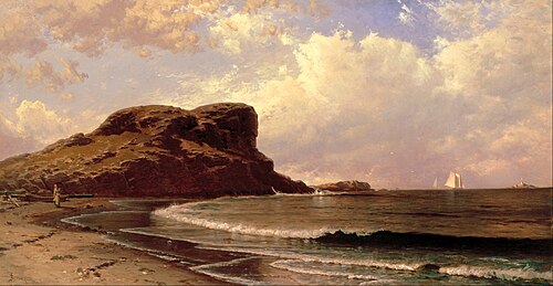 Castle Rock, Nahant, Massachusetts, 1877, Alfred Thompson Bricher