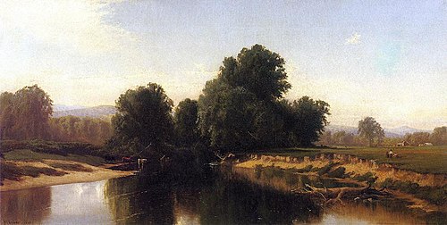 Cattle by the River, 1866, Alfred Thompson Bricher