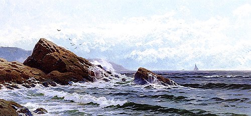 Crashing Waves, 1850, Alfred Thompson Bricher