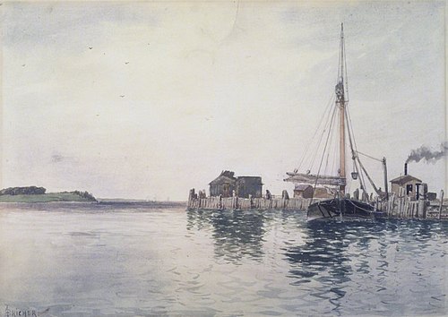 Harbor, 1880, Alfred Thompson Bricher