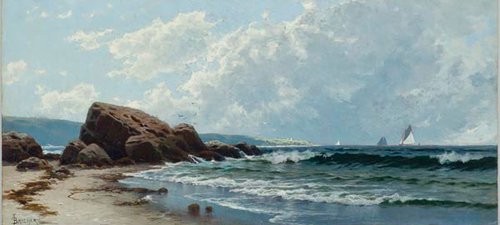 Low Tide, Hetherington’s Cove, Grand Manan, 1881, Alfred Thompson Bricher