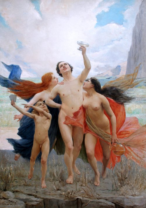 The youth tempted by the vices, , Alfredo Valenzuela Puelma