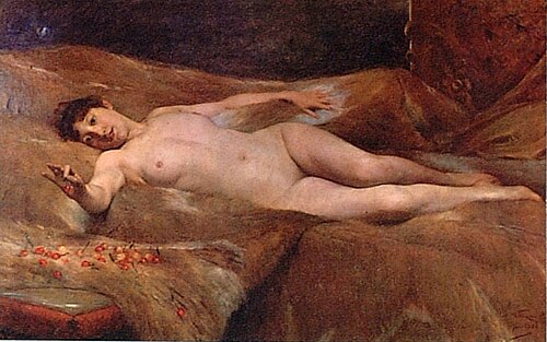 Cherry Nymph, 1889, Alfredo Valenzuela Puelma