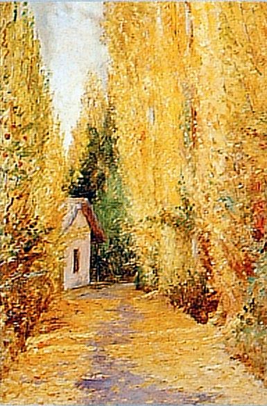 paisaje de campo, , Alfredo Valenzuela Puelma
