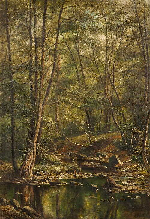 A Forest Pond, 1907, Alois Kirnig