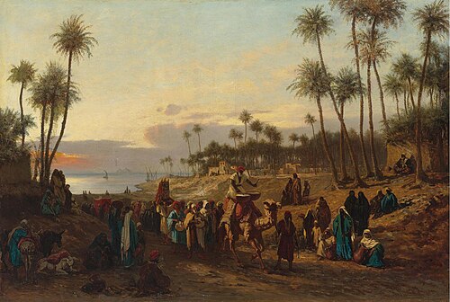 L'arrivée de la mariée, 1870, Alois Schönn