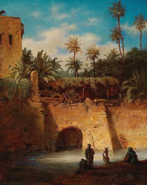 Water Carriers by the Mill, 1897, Alois Schönn