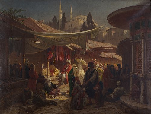 Türkischer Bazar, 1865, Alois Schönn
