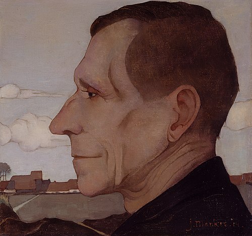 Portrait of Beint Mankes (1850-1916), 1914, Jan Mankes