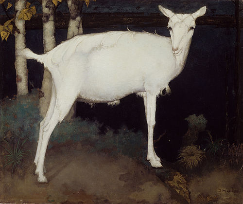 Young white goat, 1914, Jan Mankes