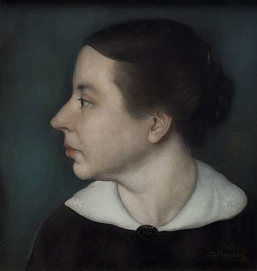 Portrait of Anne Zernike, 1918, Jan Mankes