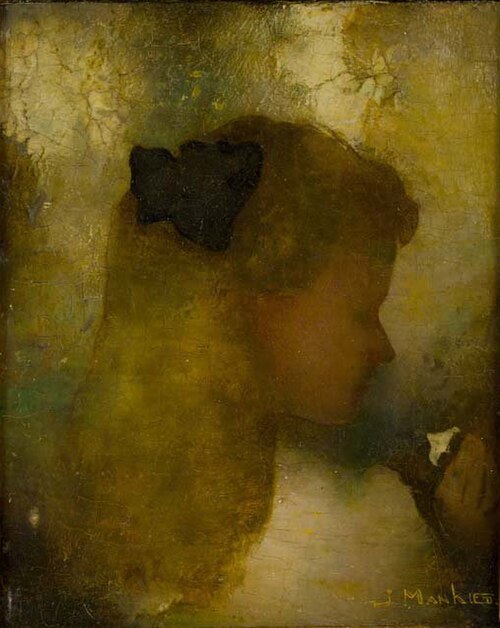 Girl with white flower, 1911, Jan Mankes