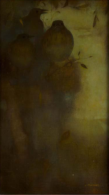 Lijsters in avondstemming, 1912, Jan Mankes