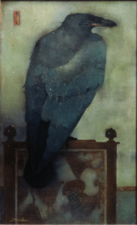 Kraai op scherm, 1913, Jan Mankes