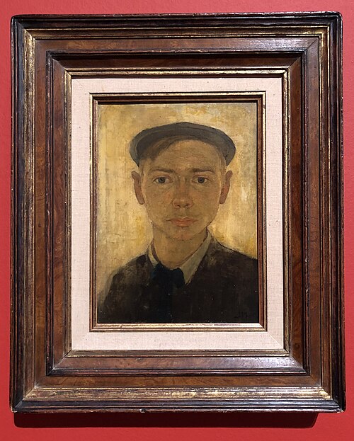 Self-portrait with cap, 1908, Jan Mankes
