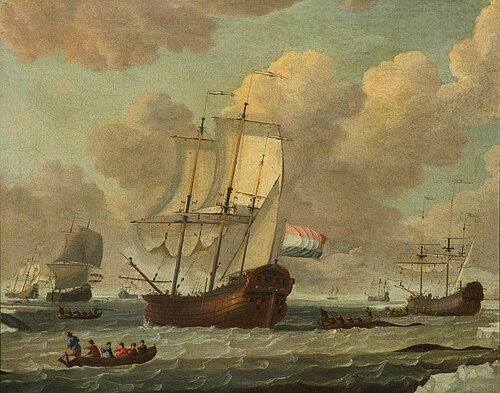 Dutch whalers in the ice, 1750, Adam Silo