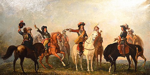 Montecuccoli in the Battlefield of Saint Gotthard, August 8, 1664., 1850, Karl von Blaas