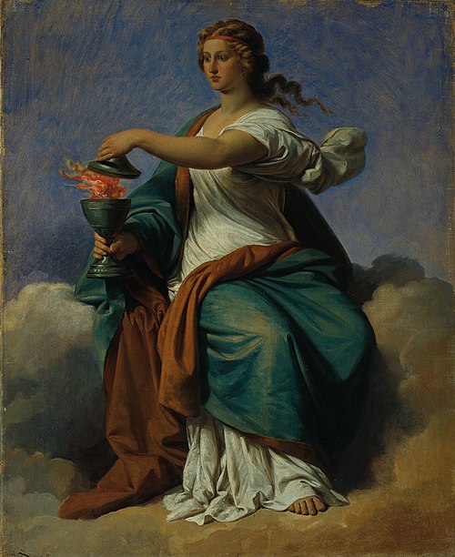 Allegory of Self-Control (Moderation), 1859, Karl von Blaas