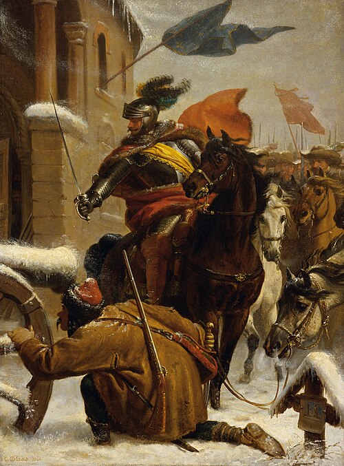 Johann de Werth's raid near Tuttlingen in 1643, 1866, Karl von Blaas