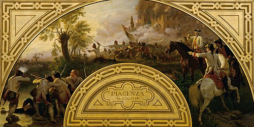 The Battle of Piacenza 1746, 1867, Karl von Blaas