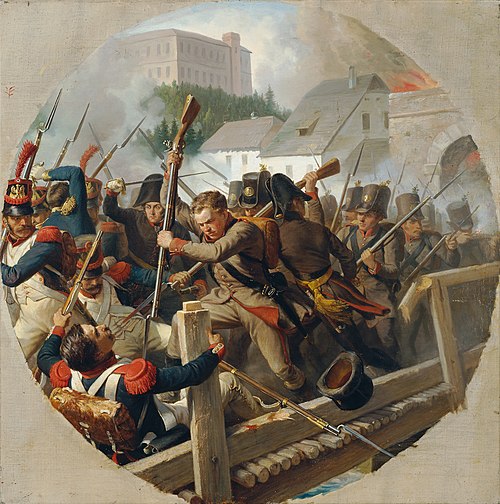 The meeting at Ebelsberg in 1806, 1870, Karl von Blaas
