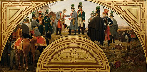 The Battle of Leipzig in 1813, 1871, Karl von Blaas