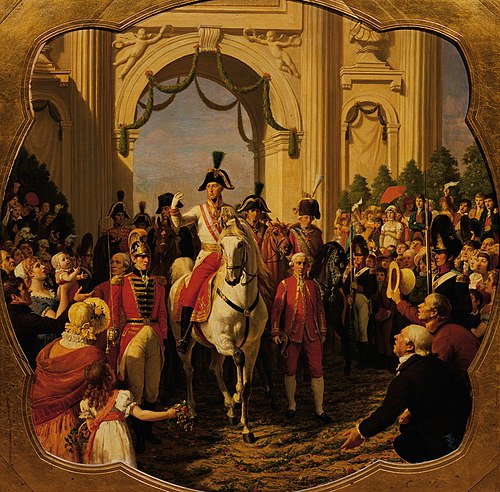 Entry of Emperor Franz I (II) of Austria into Vienna in 1814, 1869, Karl von Blaas