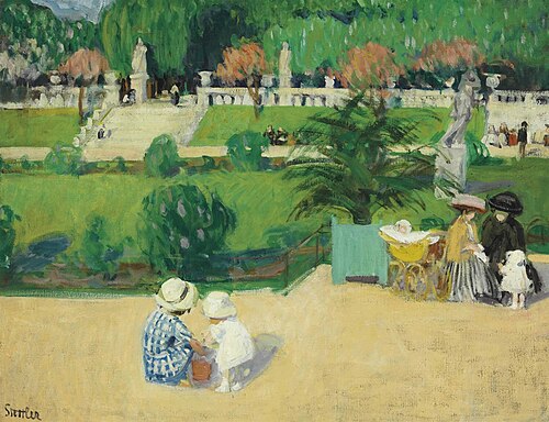 Dans le jardin du Luxembourg, 1945, Martha Stettler