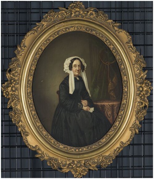 Portret van Johanna Christophora Gasinjet, 1859, Johan Joeke Gabriël van Wicheren