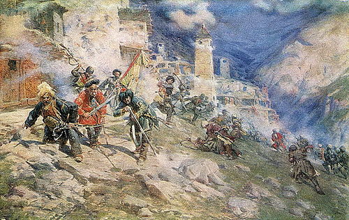 Defense of Arkhoti, 1850, Guiorgui Gabachvili