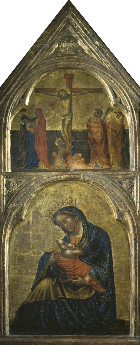 Virgin and Child with a Crucifixion, 1360, Lorenzo Veneziano