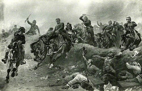 British Artillery Entering the Enemy's Lines at Tel-el-Kebir, Egypt, 13 September 1882, 1883, John Charlton