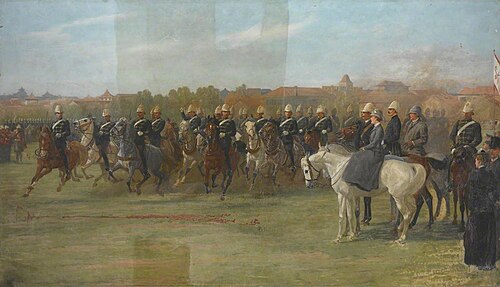 The Shanghai Volunteers at a Review, 1892, John Charlton