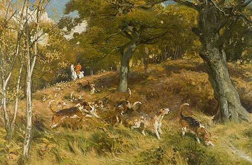 Hunting Scene, 1913, John Charlton